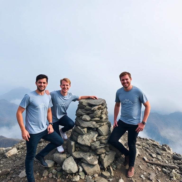 Three Peaks done — repping the Eryri tee 💪