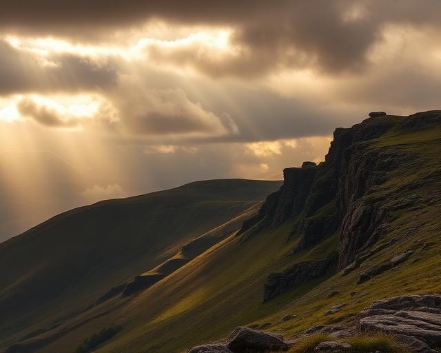 Peak District mountain landscape
